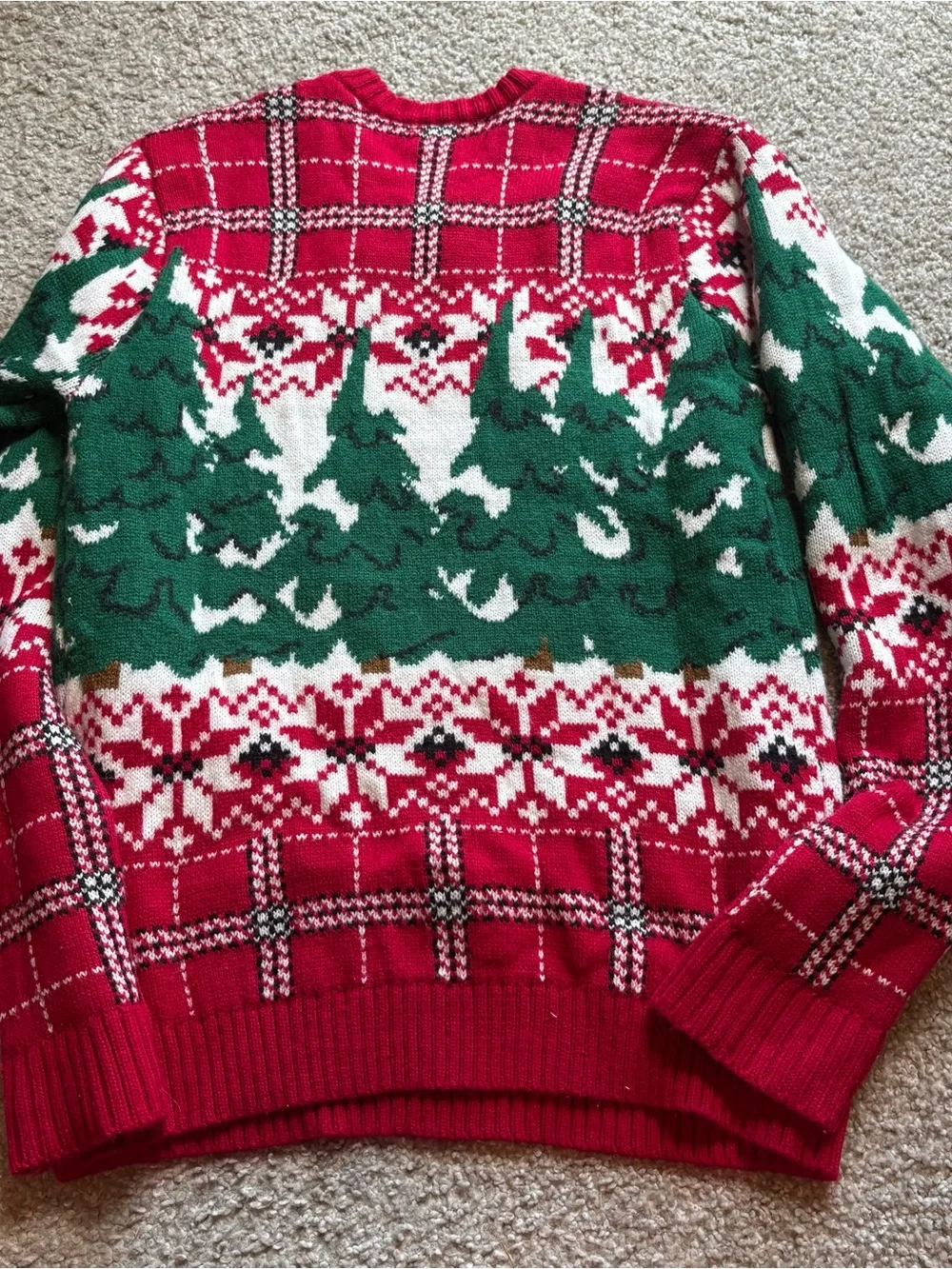Rudolph Red Nosed Reindeer Red Truck Fair Isle Sweater Small Christmas Ugly